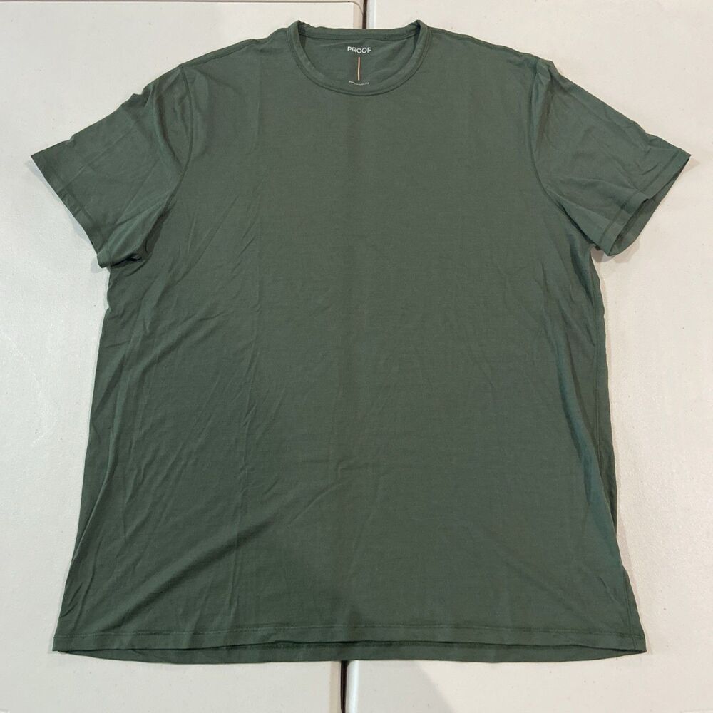 Proof 72-Hour Merino T-Shirt Mens XXL  Green Short Sleeve Baselayer HUCKBERRY
